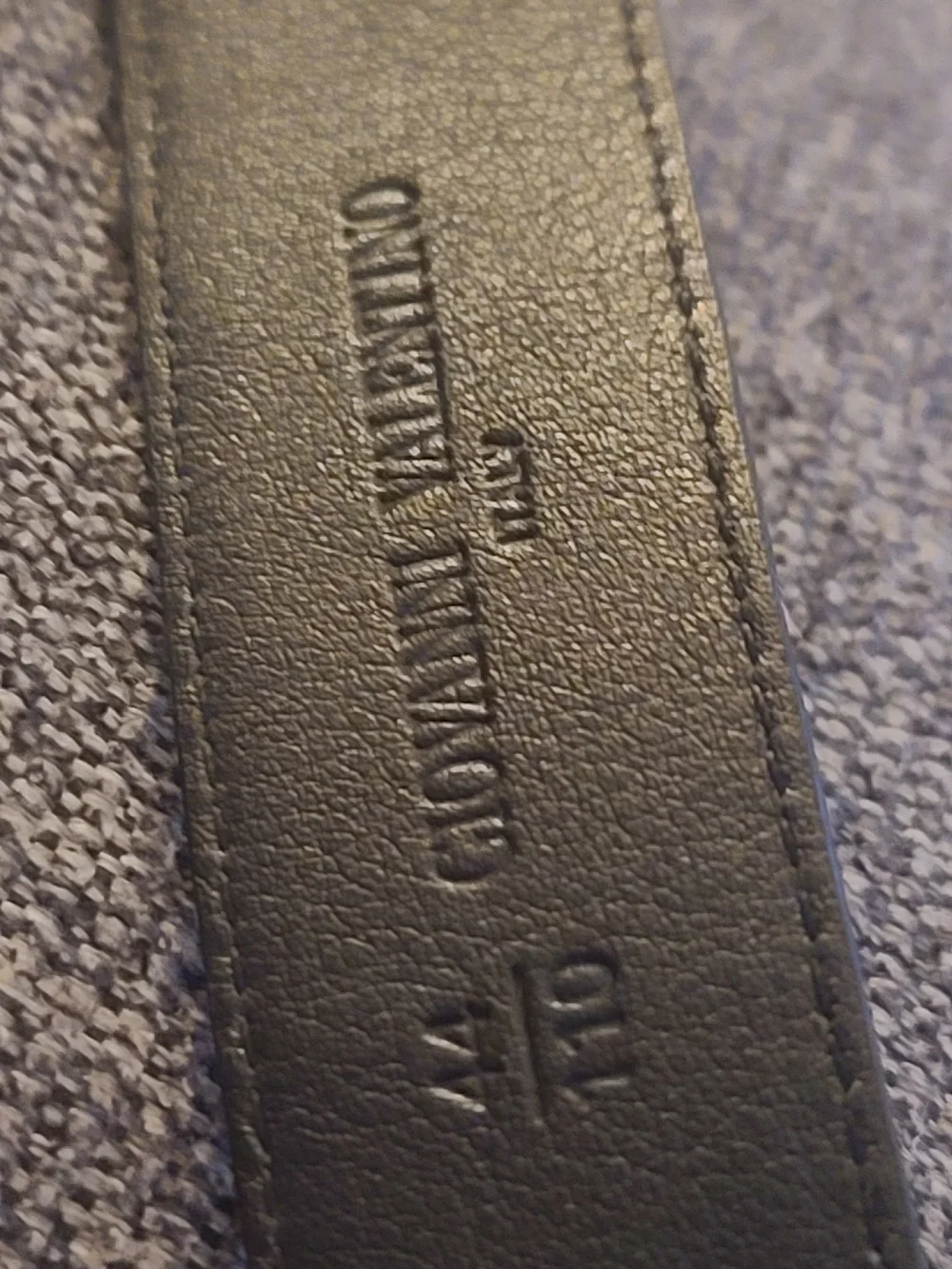 Valentino Silver Textured Buckle Kids Belt